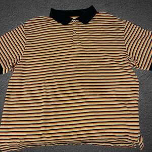 Original Use Men's Striped Short Sleeve Polo Shirt